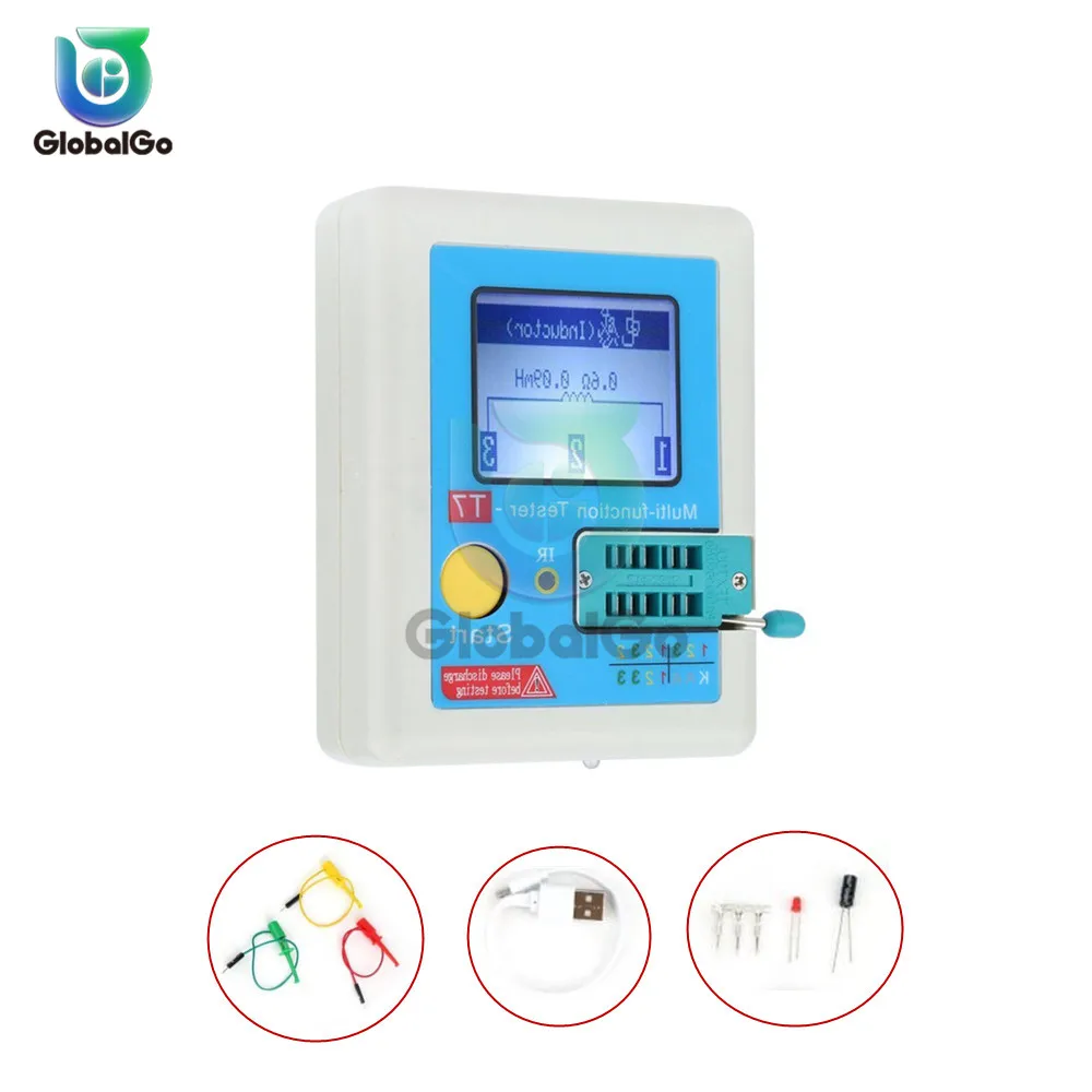 

LCR-T7 Transistor TFT Diode Triode Capacitance LCR ESR Meter Digital Multifunctional TFT Transistor Tester Capacitance Resistor
