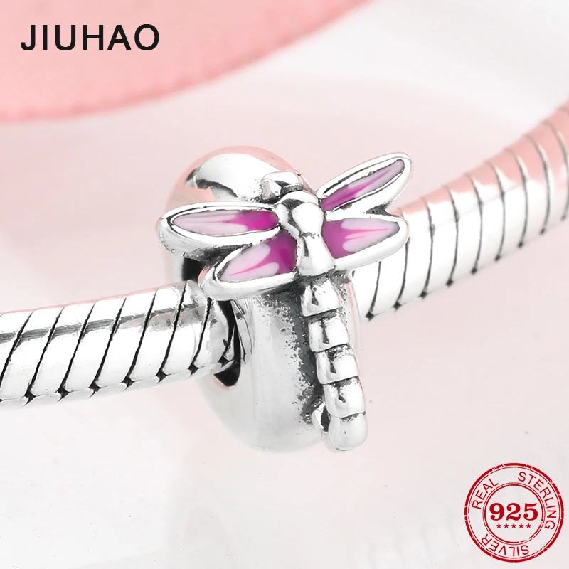 Buy Hot Pink Beautiful Dragonfly Charms Stopper spacer