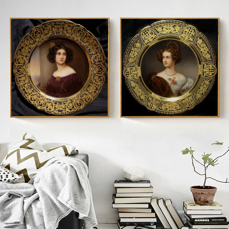 Бесплатная доставка Классические бронзовые зеркала красивая женская площадка