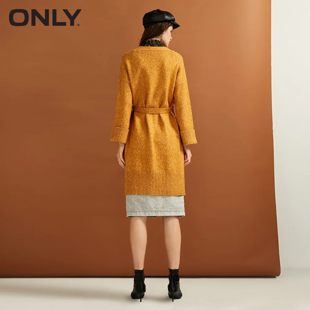 ONLY Women's autumn new cuffed color lace-up sweater | 11833B507