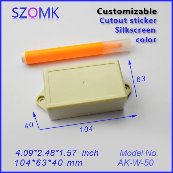 Электроника szomk распределительная коробка(4 шт) 104*63*40 мм пластиковая коробка корпус электронный переключатель коробка diy пластиковый корпус