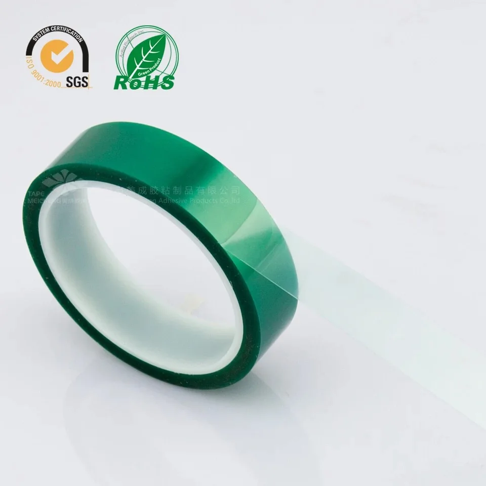 

Heat-resistant PET High Temperature Green Masking Shielding Spray painting Tape For PCB Solder Plating Insulation Protection