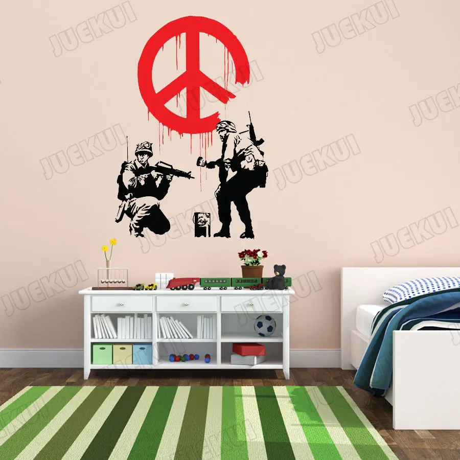 Peace Propaganda граффити креативные наклейки на стену для гостиной домашний Декор виниловые переводные наклейки для спальни мальчиков художественные наклейки L993