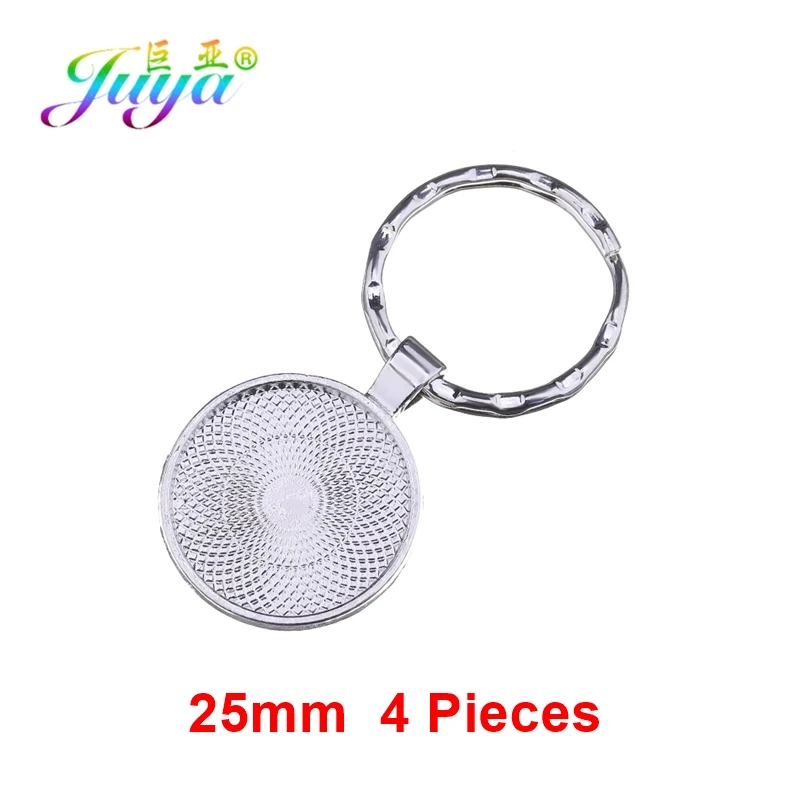 As Photo 4 Pieces Juya 4 шт./лот 20 мм круглый пустой браслет из кабошона база Bezal лотки для ручной работы настройки браслета Браслеты DIY Изготовление аксессуаров - Цвет: As Photo 4 Pieces