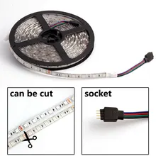 12V Led Light Strip 5050 RGB 5M Not Waterproof 60Led/m DC 12V Led Strip Lights Tape Lamp Diode Ribbon Flexible For TV Backlight