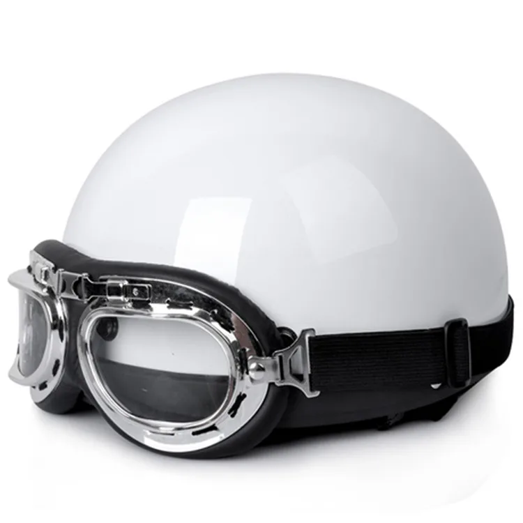 Мотоциклетный шлем Винтажный мотоциклетный шлем Cascos Para Moto с открытым лицом Половина Чоппер круизер Скутер туристический шлем Cascos - Цвет: A13