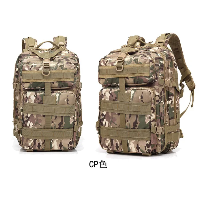 MOLLE открытый спортивный тактический рюкзак Кемпинг Мужская военная сумка водонепроницаемый 1000D Оксфорд для путешествий Велоспорт Туризм Скалолазание 45L - Цвет: CP