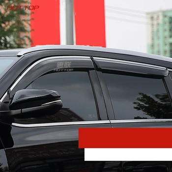 

Clear Window Visor Vent Shade Wind Deflectors with Stainless Steel for Toyota Highlander 2015 2016 2017 2018
