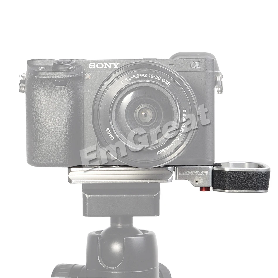 Lennon LB3 быстросъемный l-образный кронштейн для камеры sony A7II A7RII A7SII A9 с резьбовым отверстием и кнопкой разблокировки 1/" и 3/8"