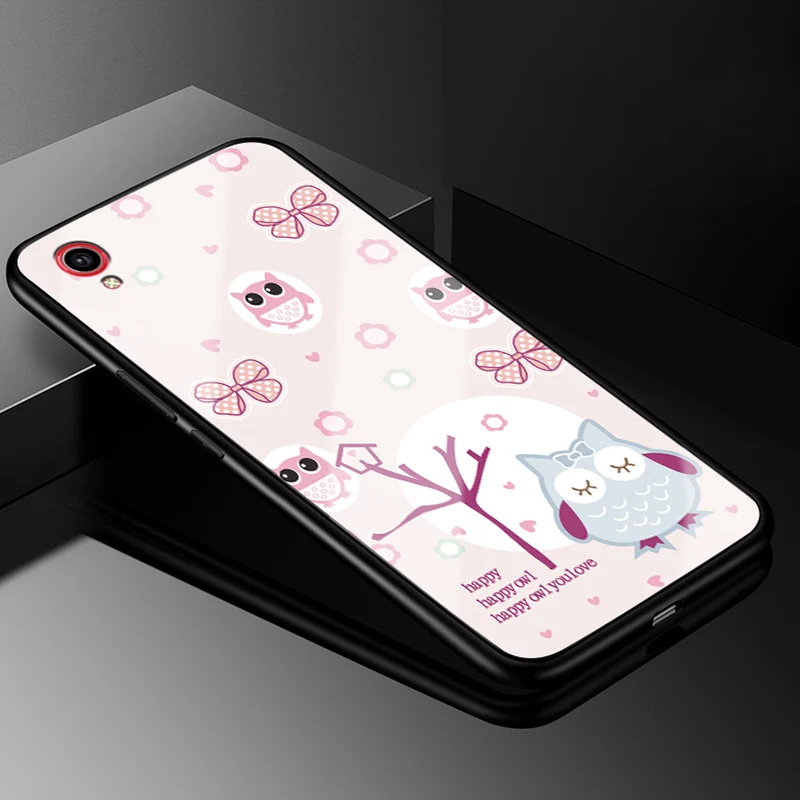 11 ДЛЯ Vivo Y91i/Y91C чехол 6,22 ''закаленное стекло Жесткий PC задняя крышка Coque для Vivo Y91c телефонный чехол s для Vivo Y91i силиконовый бампер - Цвет: 11