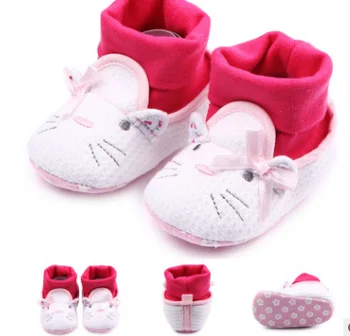 

Winter Cute Cat Sock Ankle Boots Newborn Baby Sock Shoes Toddler Infant Girl Soft Soled Anti-slip Shoes.CX201C