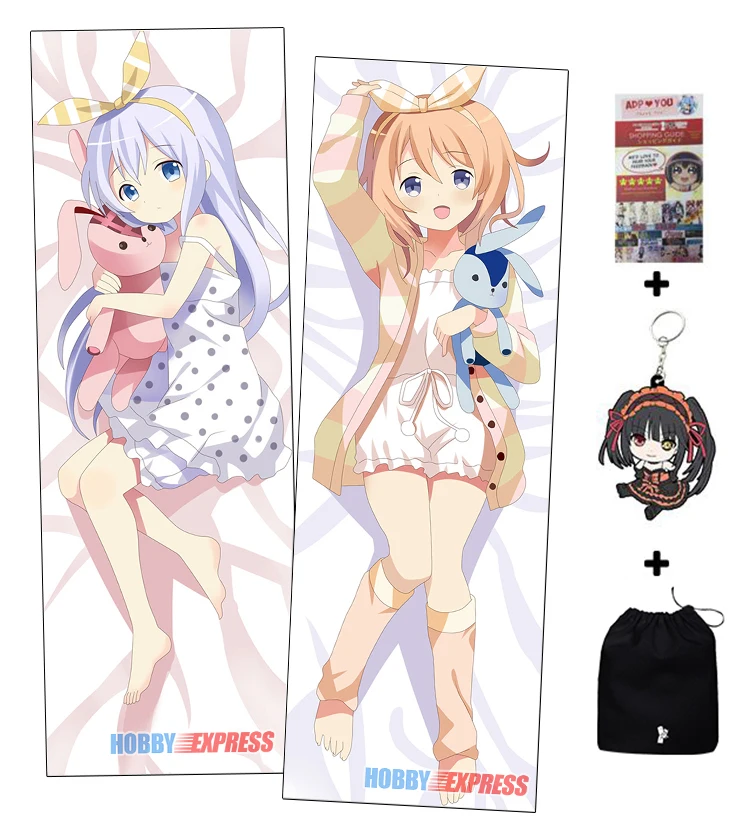 Хобби Экспресс заказ кролик Gochuumon wa Усаги desu ka отаку Waifu Dakimakura японский обниматься