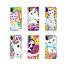 Чехол на заказ для Apple iPhone X XR XS MAX 4 4S 5 5S 5C SE 6 6S 7 8 Plus ipod touch 5 6 Rainbow Lisa Frank tiger horse dog Cat