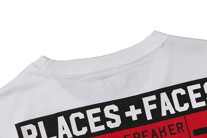 New Short Sleeve Places+Faces T Shirts Women Men Hip Hop Streetwear Oversized Cotton T Shirt Yeti Out Skateboard Tee PlacesFaces
