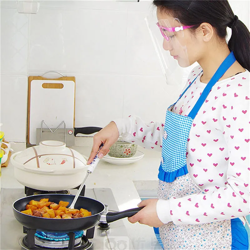 

Oil Splash Preventing Face Kitchen Tools Protection Anti-Scald Spilled Fume Mask Safe Frame Supplies Shield Cooking Gadgets