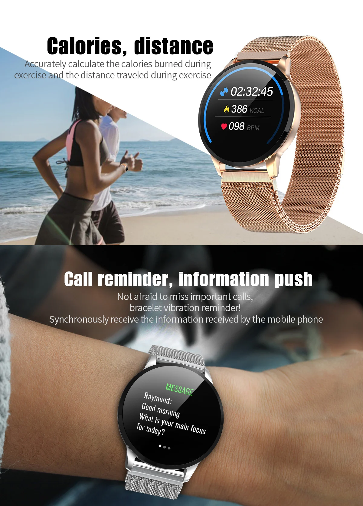 

S16 Smart Watch Men Women Running Heart Rate Monitor Bluetooth Pedometer Touch Intelligent Sports Smartwatch Women Men