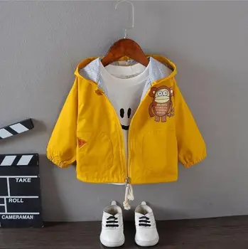 

Children's Monkey Outerwear 2009 Spring and Autumn New Korean Edition Cartoon Jacket for Boys and Girls