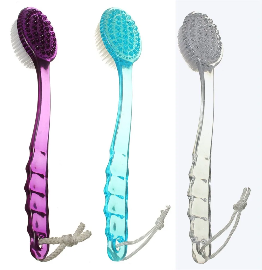 

hot sell Long Handled Body Bath Shower Back Brush Scrubber Massager Skin Cleaning Brush S
