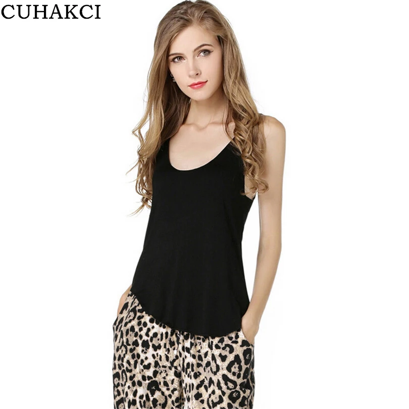 CUAHKCI Elegant Women Tanks Top Solid V neck Tank Tops Vest Sleeveless