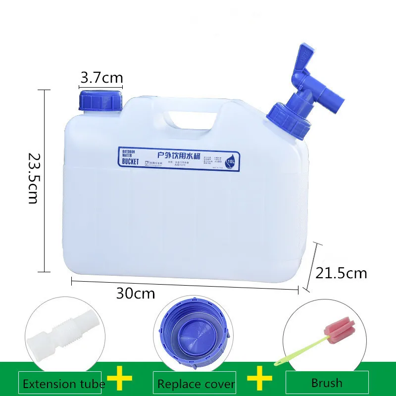 

Large Capacity 10L Portable Drinking Water Bucket Home Outdoor Water Container Food Grade Water Tank With Faucet