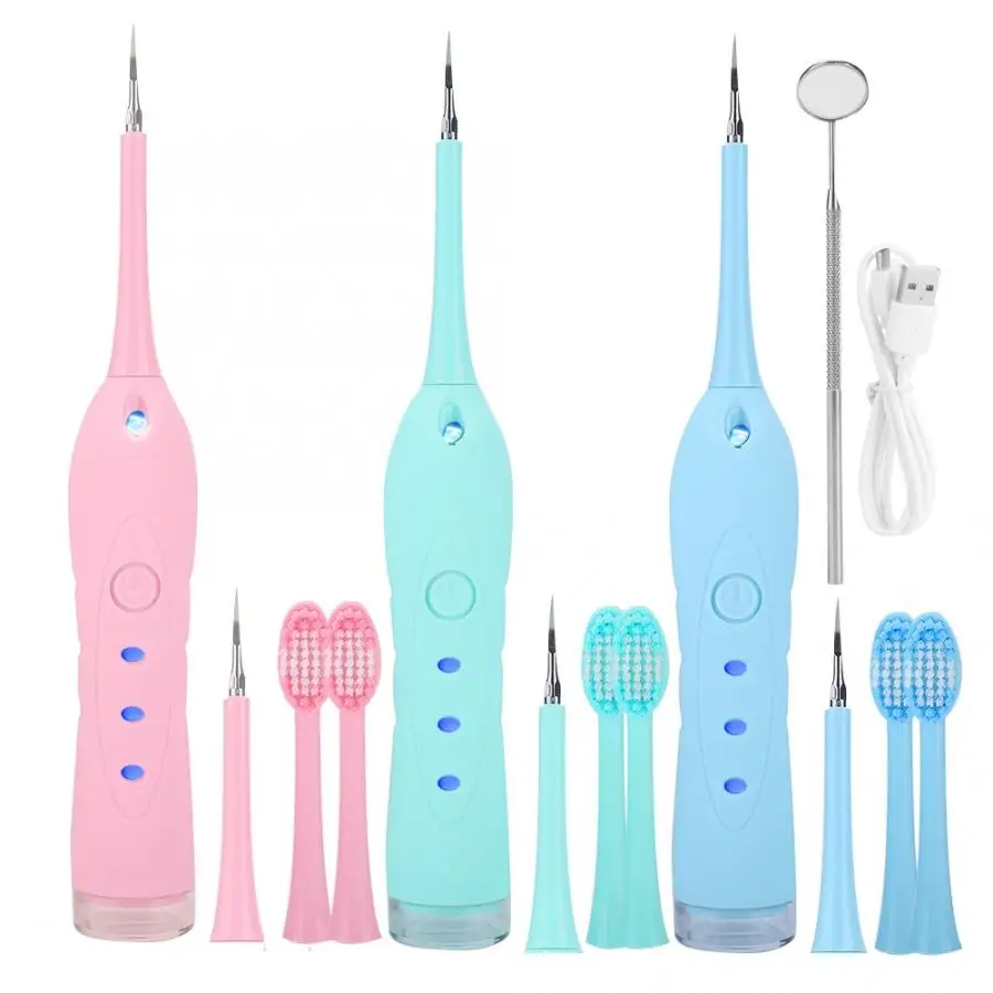 

Dentistry Equipment 3 Colors USB Electric Dental Calculus Vibration Plaque Tartar Removal Tooth Care Teeth Whitening