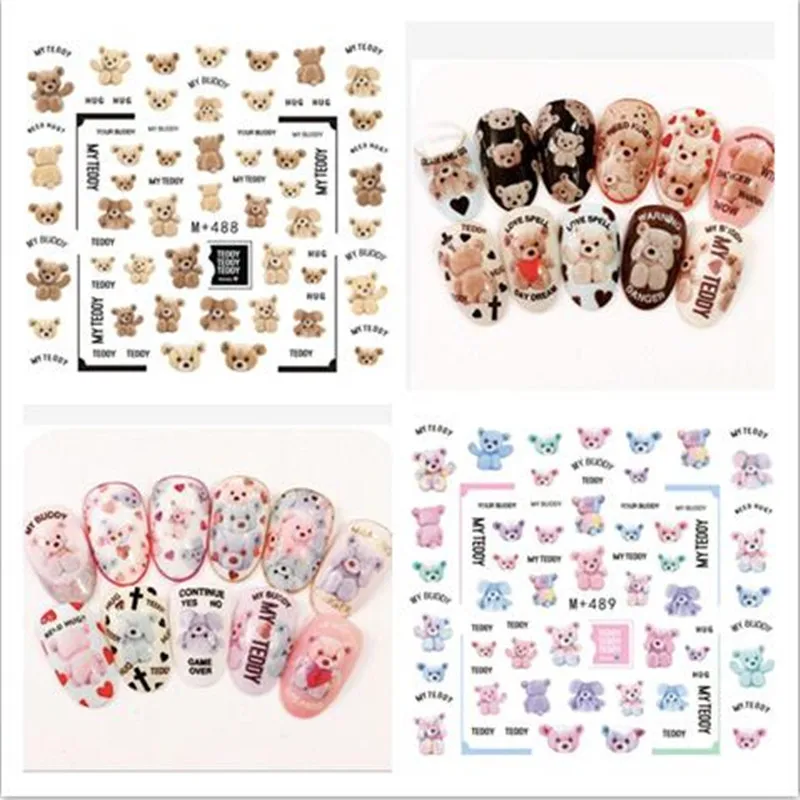

BELESHINY 1psc nail art Stickers 3d Beauty Water transfer Sticker for Nails feather Nail Art Charms Manicure Decals Decorations
