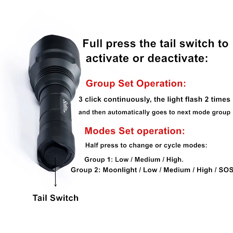 Sofirn Новый C8A мощный светодиодный фонарик Cree XPL2 18650 1747 люмен портативный фонарь