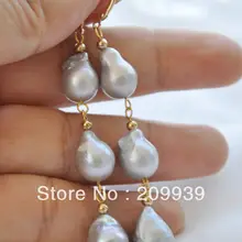 Hj 0086 серый барокко кеши возрождается жемчуг мотаться серьги