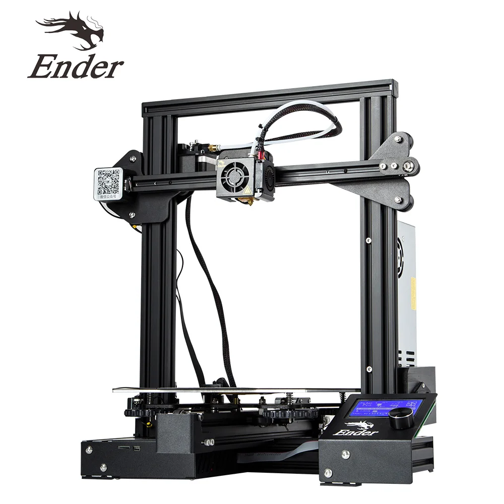 3d принтер Creality Ender3Pro с 3 насадками/2PLA/SC DIY наборы в сборе v-слот большой размер MK-10 патент мягкая магнитная наклейка