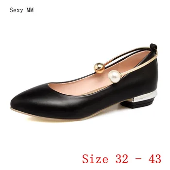 

Low High Heels Women Pumps Low High Heel Shoes Stiletto Woman Party Shoes Kitten Heels Small Plus Size 32 33-40 41 42 43
