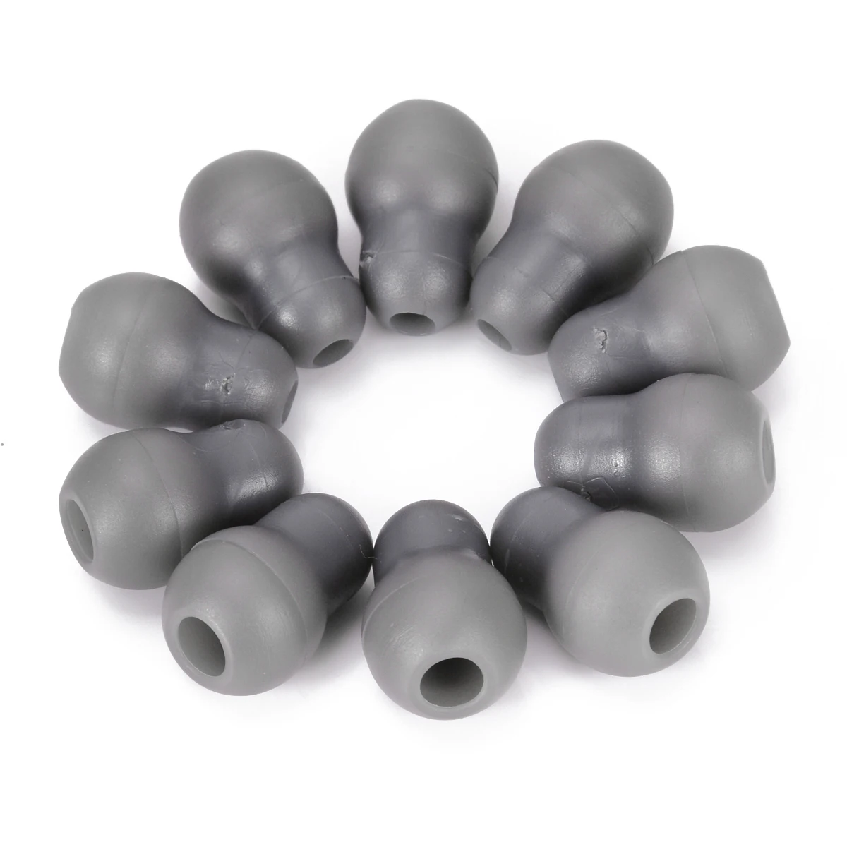 10pcs/Set Gray Silicone Stethoscope Earplug Comfortable Soft Eartips Earpieces for Littmann Stethoscope 13*20mm