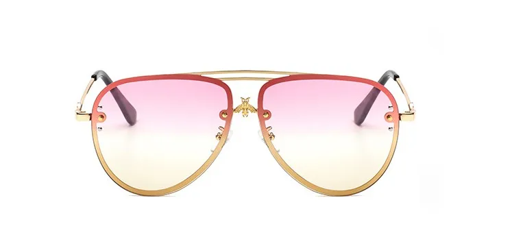 Роскошные Пилот очки Для мужчин Для женщин Золотая Пчела оттенков UV400 CCSPACE Винтаж Брендовые очки Дизайнер Óculos