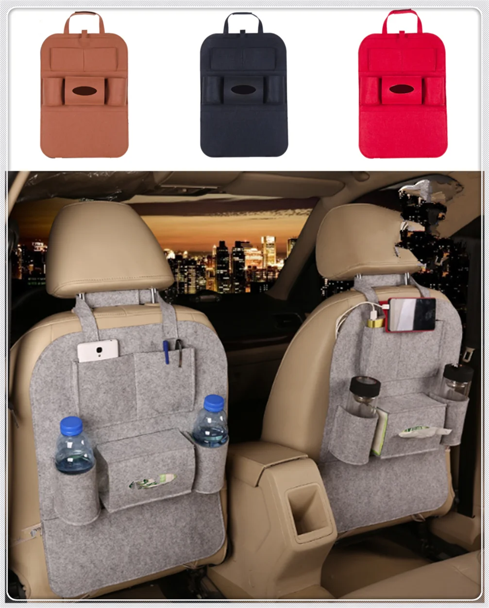 

New car interior seat bag storage multi-port finishing debris rack for Lexus LS460 LF-Ch LF-A IS-F LF-Xh