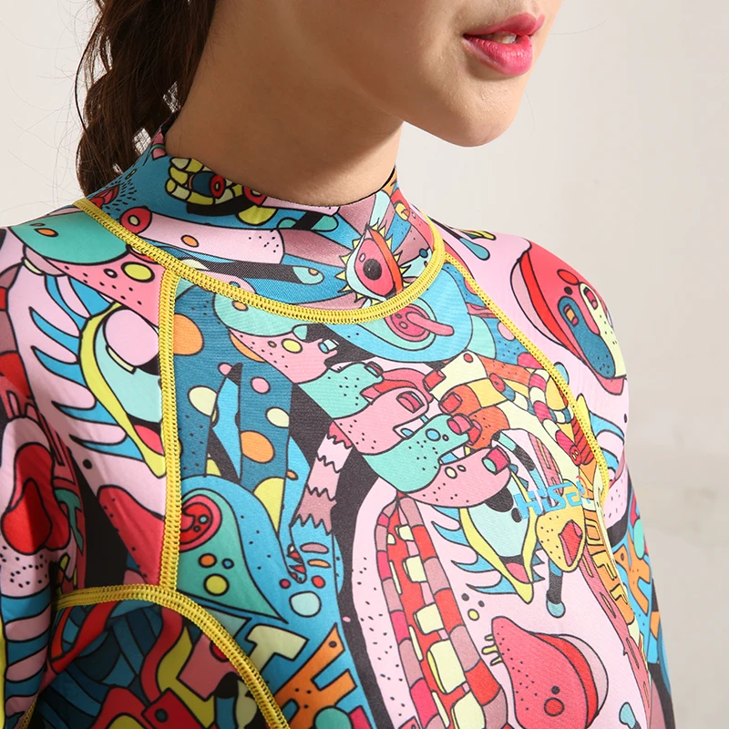 Hisea 3 мм неопреновый гидрокостюм для женщин купальник дайвинга плавания серфинга