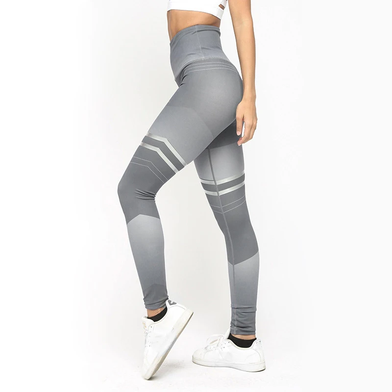 2019 новые женские цифровые лосины для фитнеса с принтом Готический принт женские спортивные штаны с высокой талией пуш-ап повседневные