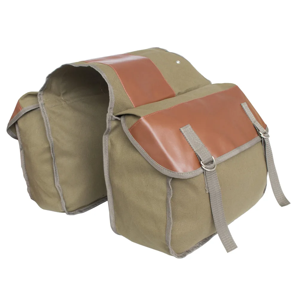 Холщовая двойная велосипедная сумка для заднего сиденья, велосипедная сумка 40-50л, велосипедная сумка для багажника, сумка-переноска для спорта на открытом воздухе