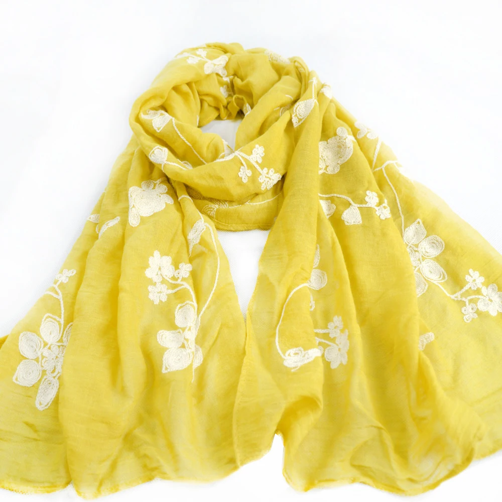 Online Buy Wholesale yellow silk scarf from China yellow silk scarf