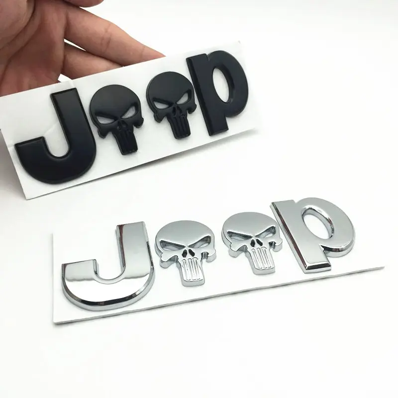 

3D Metal for JEEP Premium Car Side Fender Rear Trunk Emblem Badge Sticker Decals for Chrysler JEEP Grand Cherokee Wrangler Compa