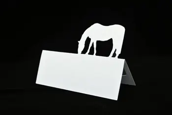 

Grazing Horse PlaceCards rustic Wedding bridal baby shower Dinner Party, Seating table number name Tented Escort Card