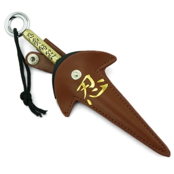 

NEW Naruto Fourth Hokage Yondaime Namikaze Minato Kunai With Leather Case 18CM Naruto Action Figure Japanese Toys For kids toys