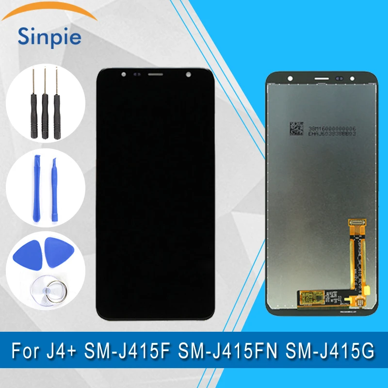 

For Samsung Galaxy J4+ J415 LCD Display+Touch Screen Digitizer Assembly 100% Tested Assembly Replacement Spare 6.0inch