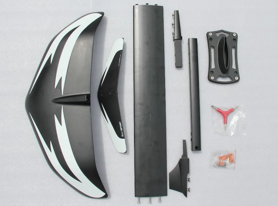 ZJ Высококачественная углеродная гидро Фольга для SUP Paddleboard фольга FII с углеродными крыльями и алюминиевой мачтой