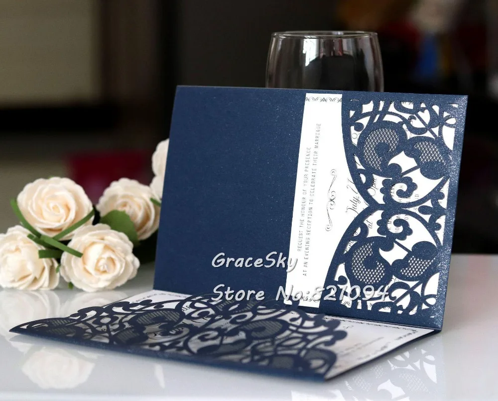2019-navy-blue-laser-cut-pocket-wedding-invitation-suites-customizable-invites-with-envelope-blank-inner-free-shipping (2)