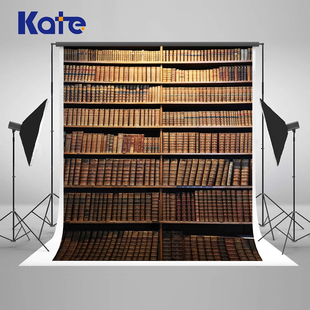 

Kate 10x10ft Retro Bookcase Photography Backdrops Books Children Photography Backdrop Back To School Photo Backgrounds