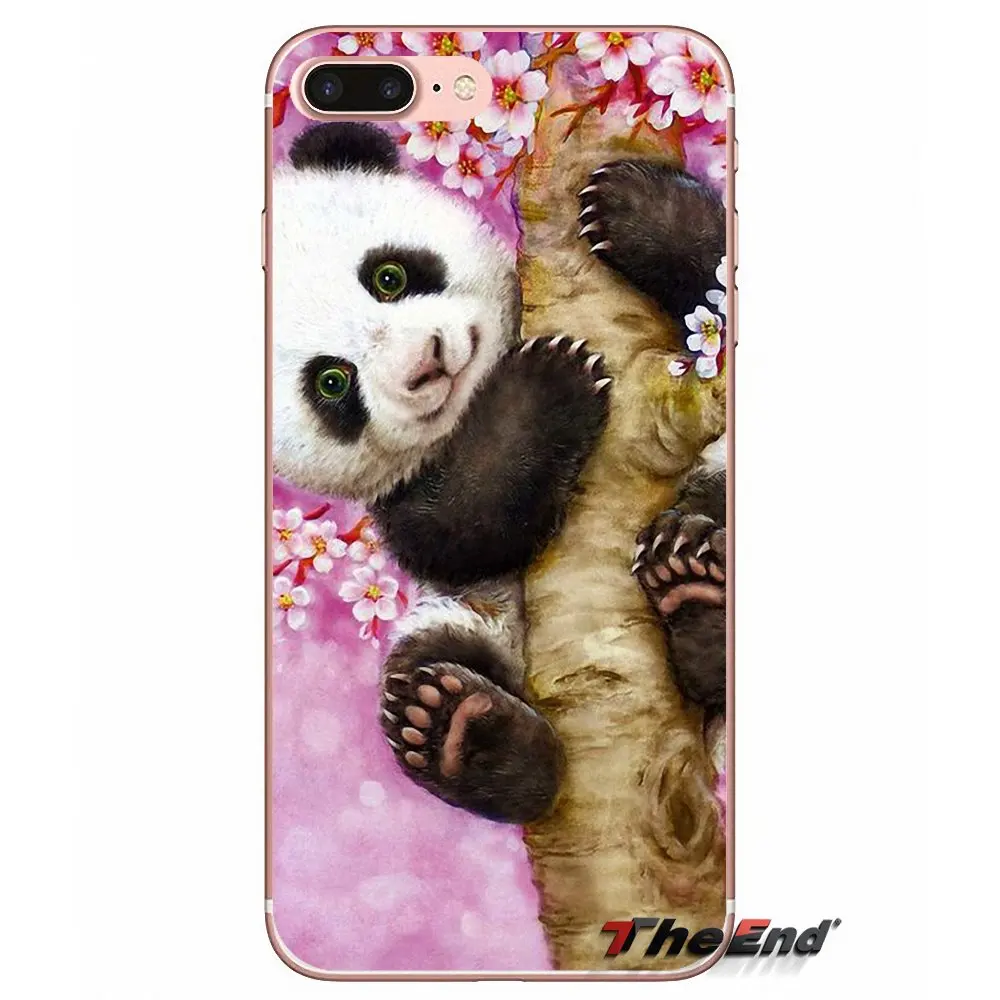 Симпатичный силиконовый чехол с изображением панды для Samsung Galaxy S9 Plus Note 8 One oneplus 5T