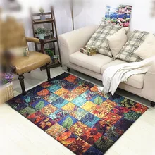 Большой размер ковер Ретро растения абстрактное искусство дикий коврик для гостиной прикроватный коврик устойчивый filber Customzable 3D ковер для гостиной