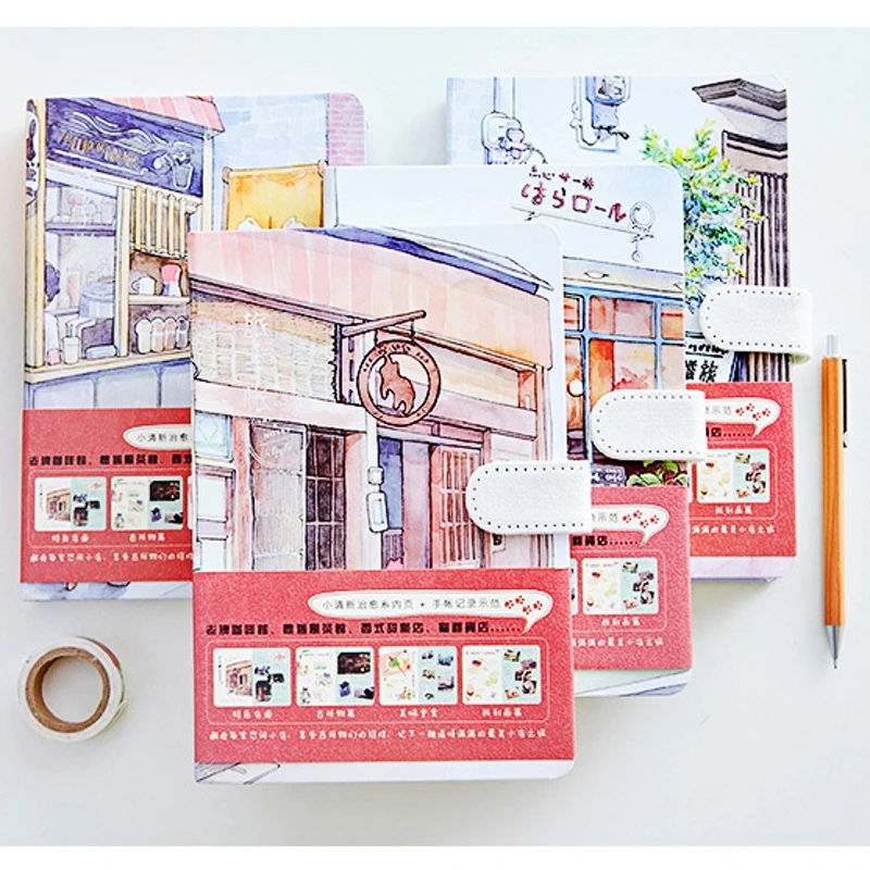 

New Stationery Travel Hand Books Hardcover Color Pages Notebook A5 Diary Planner Journal Graffiti Notepad School Office Supplies