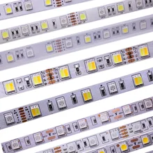 DC12V 24V 5050 Светодиодные ленты RGBW гибкий светодиодный светильник 60LED/м NW 4000K УФ IP20/IP65 RGB + белый/+ теплый белый RGBCCT лента для украшения