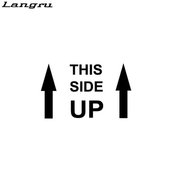 

Langru THIS SIDE UP (X2) Funny Vinyl Decals Motorcycle Car Sticker Car-styling Car Accessories Decorative Jdm