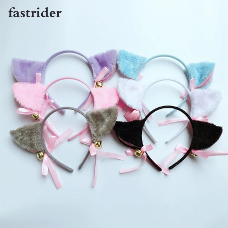 LOVELIVE Cospaly Lolita Tassel Lovely Anime Party Maid Cosplay Costume Cat Ears Bow With Bell Hairbands Catsuit F3 | Тематическая
